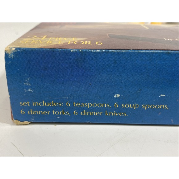 Vintage MCM EKCO Stainless Tableware Silverware Set NEW NOS 24 Pc Service